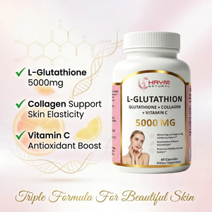 Capsule di L-Glutatione 5000 MG a Marchio Privato, Integratore di Bellezza con Collagene e <span class=keywords><strong>Vitamina</strong></span> <span class=keywords><strong>C</strong></span> per Schiarire la Pelle e Antiossidante - Product Image 2