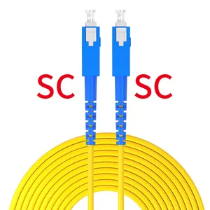 بسعر المصنع كابلات ألياف بصرية 3 متر وضع واحد ألياف أحادية النواة 1 نواة ألياف بصرية FTTH سلك رقعة