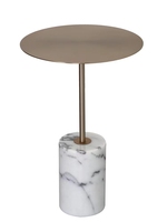 Table basse pliable en acier inoxydable avec plateau en marbre nordique, design moderne pour salon, meubles de maison, petite taille