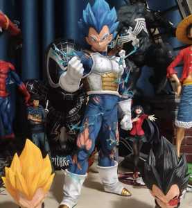 Figura de acción de Vegeta Super Saiyan, modelo de Anime de 55cm, Dragon Ball Z GK de gran tamaño, figura de acción de águila de tres cabezas, juguete de PVC - Product Image 6