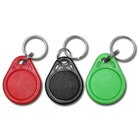 Conveniente y seguro 13,56 MHz ABS RFID Key Fobs Etiqueta de llave inteligente colorida con Mini 1K Chip para hoteles