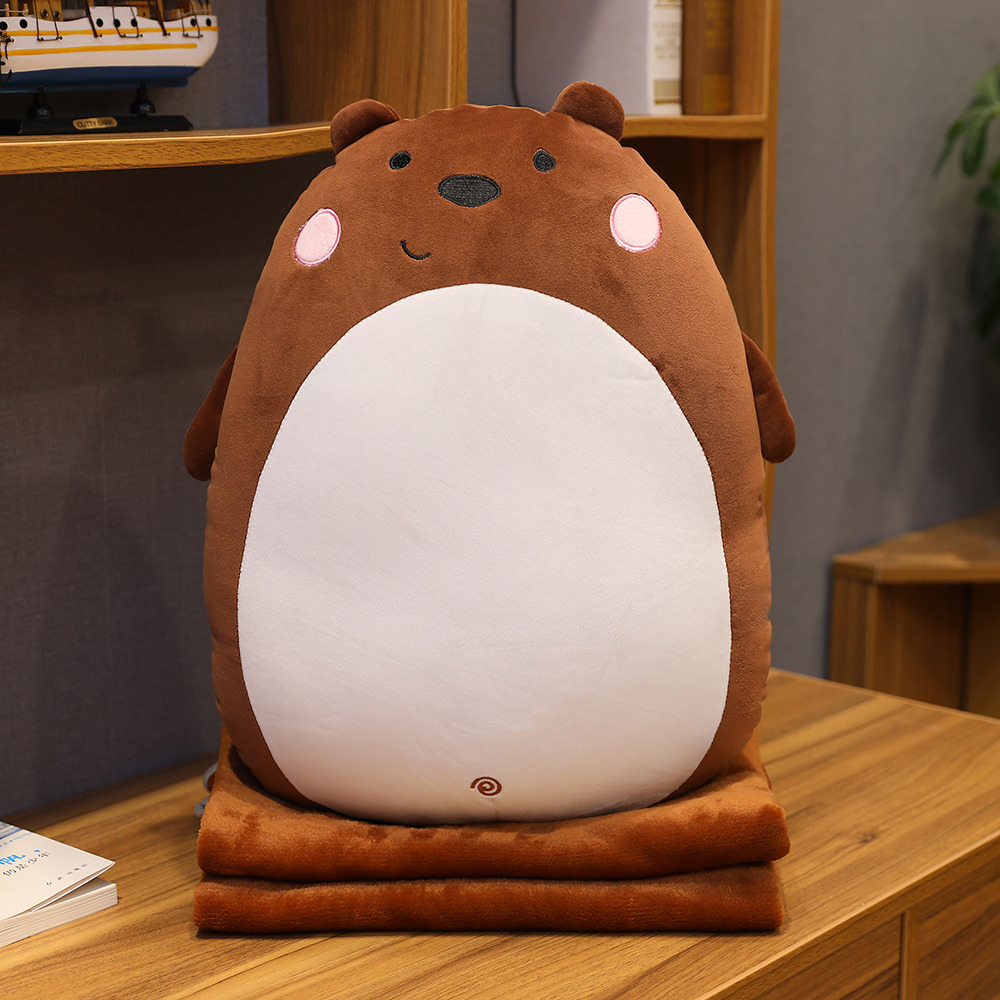 Coperta con orsetto di peluche 60 cm+