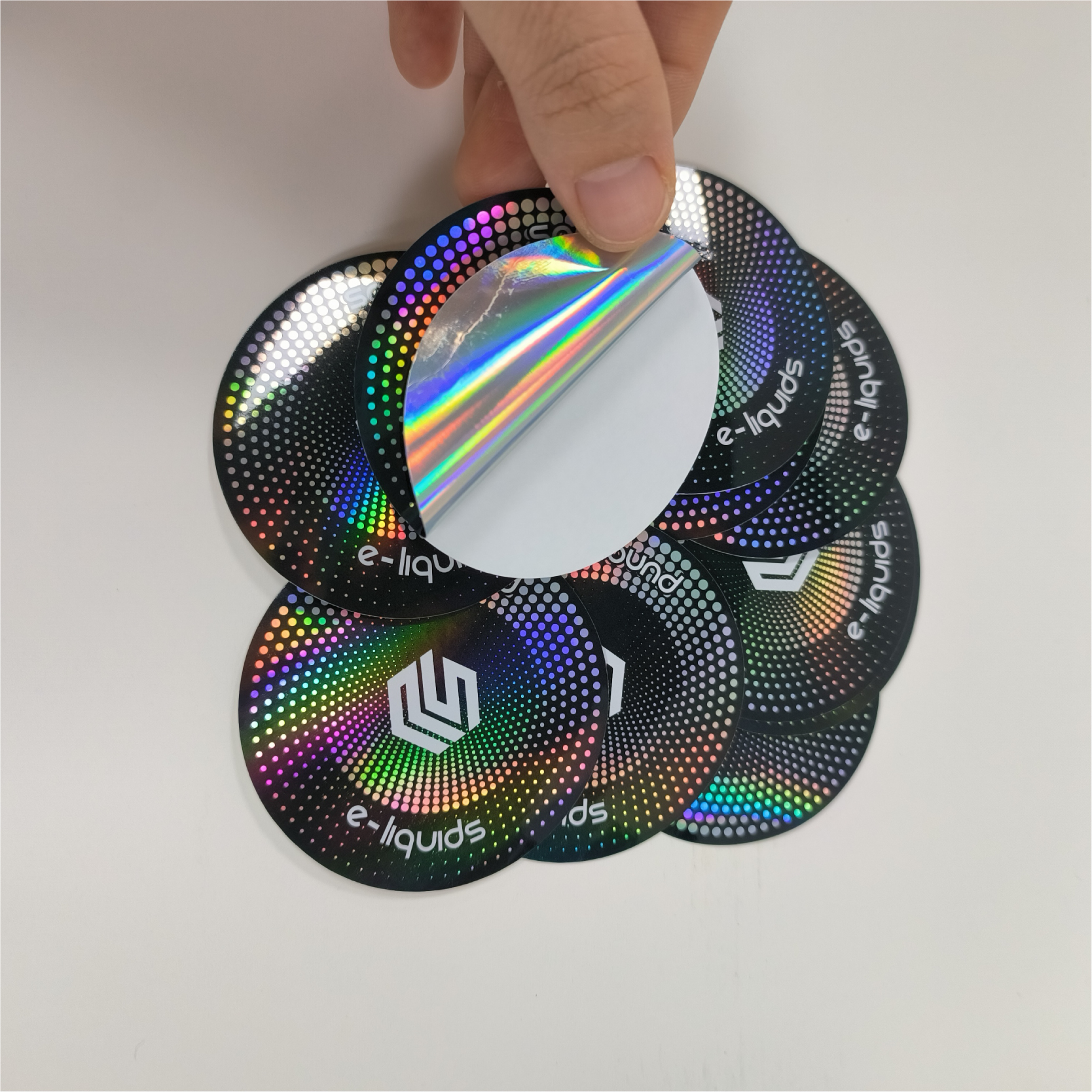 2024 Hot Sell Glossy PVC Vinyl Label Hologram Custom Printing Sheet Holographic Die Cut Waterproof Sticker Decorative