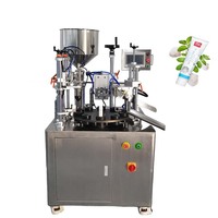 Machine de remplissage et de scellage semi-automatique à ultrasons pour tubes souples, pneumatique, 220 V, équipement d'emballage PLC
