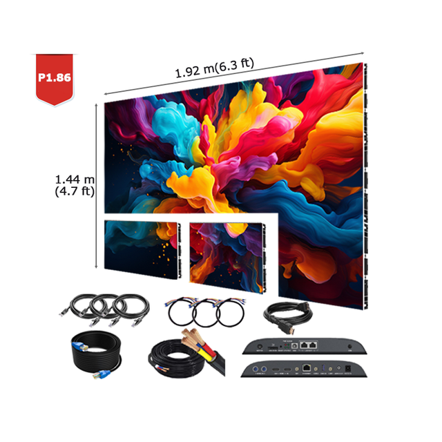 Fine Pixel Pitch LED Display Screen with P1.25 P1.53 P1.667 P1.86 GOB 4K LED Video Wall for Meeting Room and Stage