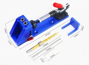 Pocket Mini Hole Jig Kit Positioner Woodworking Oblique Hole Puncher Tool