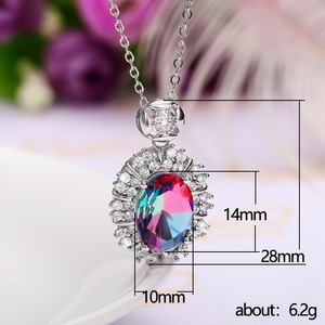 Collier Pendentif Classique en Cuivre Synthétique pour Femme, Chaîne Ras du Cou Élégante, Bijou Tendance, Cadeau Idéal pour Fête - Product Image 3