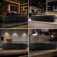Penguat Daya Tegangan Konstan Enam Zona L-9120AT dengan Bluetooth USB FM SD untuk Sistem PA 120W Kontrol Audio Independen Hub