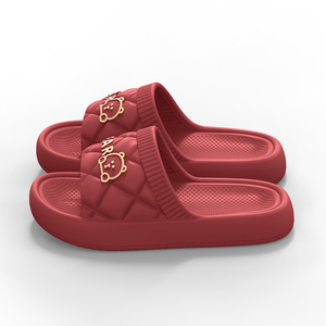 Women's Luxury EVA Slides <strong>Sandals</strong> Soft <strong>Elastic</strong> Thick Sole for Slippers for Summer Trendy Wholesale for House Hotel or Home Use - Product Image 3