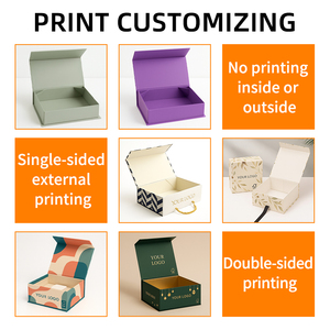 Luxury high-end custom logo Valentine's Day clothes magnetic packaging box, recyclable cardboard, customizable box - Product Image 4