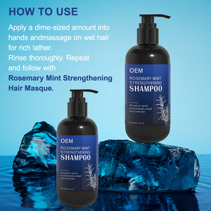 Aceite de Romero para crecimiento del cabello, OEM, <span class=keywords><strong>Amazon</strong></span>, ingredientes bloqueadores de DHT más vendidos, <span class=keywords><strong>biotina</strong></span>, champú de romero, menta para alopecia - Product Image 4