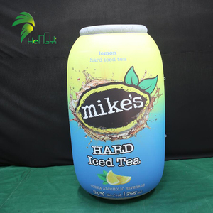 عرض متجر الإعلانات مختومة تعزيز ضربة متابعة زجاجة عصير PVC يمكن على شكل نفخ - Product Image 2