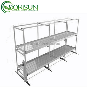 Banco de vivero hidropónico fijo de múltiples capas, sistema de cultivo Vertical, estante de flujo y reflujo, bandeja de semillero de enrejado, mesa de cultivo, Banco rodante - Product Image 3