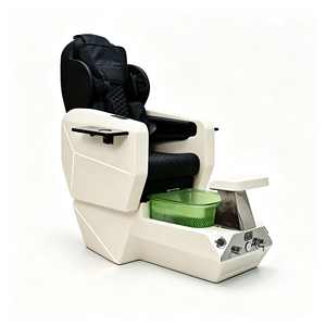 Sillón de Pedicura de Lujo Moderno con Función de Masaje, Sillón de Pedicura de Fibra de Vidrio Blanco, Sillón de Pedicura Eléctrico Reclinable - Product Image 6
