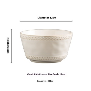 Bol en céramique rétro de style japonais haut de gamme 4.5 pouces pour soupe Ramen Fruit Design conique pour la <span class=keywords><strong>cuisine</strong></span> japonaise domestique - Product Image 6