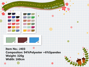 Thiết Kế J403-1New Jacquard Vải Dệt Kim Polyester Spandex Quần Interlock Vải Trung Quốc Vải - Product Image 4