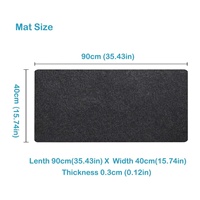 Tapis de bureau en feutre de laine doux de qualité supérieure avec logo personnalisé, antidérapant, grand tapis de protection pour clavier et souris d'ordinateur pour la maison et le bureau