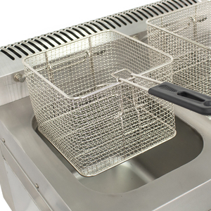<span class=keywords><strong>Friteuse</strong></span> à gaz à double cuve de comptoir commerciale de haute qualité en acier inoxydable 2023 pour restaurant - Product Image 6