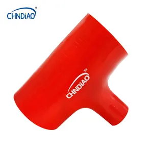 Mangueira de silicone para motor de exaustão, intercooler em forma de T, resistente ao calor, com entrada de ar, turbo redutor, mangueira de silicone