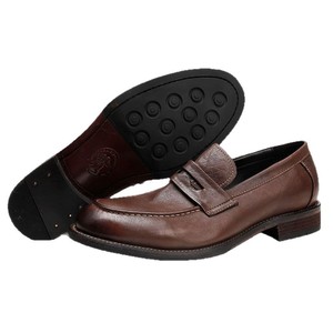 Nouvelles Chaussures Décontractées en Cuir Véritable Effet Vieilli en Peau de Cheval, Modèle Été 2026, à Enfiler, Semelle en Cuir Authentique, Confortables et Polyvalentes - Product Image 5