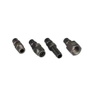 Juego de conectores rápidos de precisión japoneses de 1/4″, 3/8″ y 1/2″ NPT, conectores rápidos de latón macho para conexión de manguera de aire del compresor al herramienta - Product Image 4