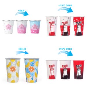 Grosir Pabrik satu lapisan cangkir aluminium berubah warna cangkir kopi Tumbler anggur - Product Image 2