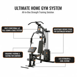 Venta de fábrica Resistencia ajustable Multi estación Gimnasio en casa Hombro Pecho Multi estación Equipo - Product Image 2