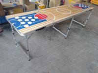 Table de bière-pong pliante en aluminium de 240cm