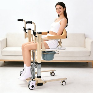 Hydraulic Lift Commode <b>Chair</b> For Disabled With Shower 200kg Capacity Bathroom Safety Equipment - Product Image 1