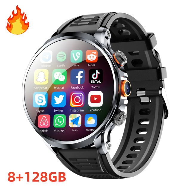 Top H18 Smart Watch 5G SIM Card WIFI Video Call High Camera 128GB ROM 1.95'' Large Screen WIFI HD Display Smartwatch Men 2026