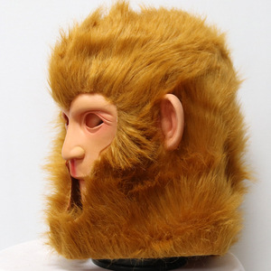 Máscara de Látex de Sun Wukong, Talla Única, Accesorio de Disfraz de Halloween, Cosplay, Juego de Roles, Actuación en Escenario, Accesorio de Maquillaje - Product Image 3