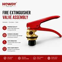 Vanne d'extincteur en cuivre DCP chromée, accessoires d'équipement incendie, vannes électroplaquées pour extincteurs, directement de l'usine