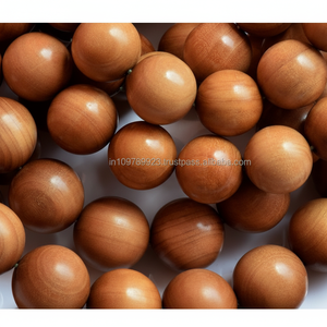 Perles de prière en bois de santal naturel, écologiques, de plus de 50 ans, brun doré foncé, pour la prière et la méditation - Product Image 1