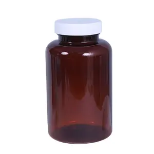 120cc 200cc 225cc 250cc Amber PET Plastic Bottle Pill Bottle With Easy Pull Off Lid/flip Over Caps For Medicine