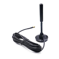 Antenne magnétique omnidirectionnelle 4G LTE avec radiateur en cuivre massif, câble coaxial RG174 et connecteur SMA mâle