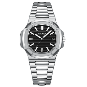 Montre mécanique automatique ultra-fine Miyota pour homme, résistante à l'eau, analogique, en acier inoxydable, montre de travail - Product Image 5