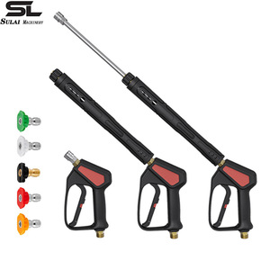 Sulai Machinery High Pressure Water Gun 5800psi <b>Extended</b> Rod Multi Functional Heavy Duty Car Wash Cleaner - Product Image 1