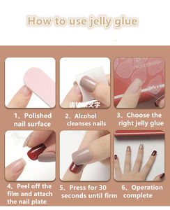 Uñas Postizas Qianya Blue <span class=keywords><strong>Sea</strong></span> <span class=keywords><strong>Salt</strong></span> Cat Eye - Uñas Postizas con Purpurina Hechas a Mano con Diamantes Triturados, Largas y Delgadas, Juego de 10 Piezas, Iluminadoras - Product Image 5