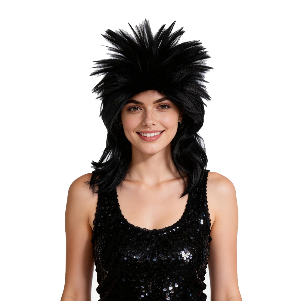 Peluca Punk Negra
