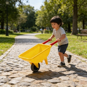Mini <span class=keywords><strong>brouette</strong></span> super amusante à succès pour l'entraînement sensoriel des tout-petits et les jeux de développement sensoriel multi-sensoriel en intérieur - Product Image 2