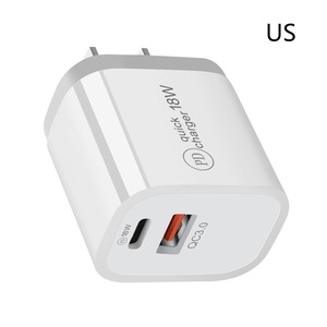 PD 18W Charge Rapide Usb C Chargeur pour iphone 12 Mini <span class=keywords><strong>Pro</strong></span> MAX 11 XS XR <span class=keywords><strong>X</strong></span> 8 Plus Double Charge Rapide 3.0 pour iPad air 4 <span class=keywords><strong>2021</strong></span> - Product Image 1