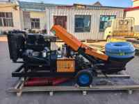 Pompe à béton diesel portable et durable de petite taille, pompe de coulage pour petites structures secondaires