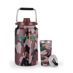 Growler de bière sous vide en acier inoxydable isolé <span class=keywords><strong>à</strong></span> double paroi de grande capacité avec <span class=keywords><strong>verre</strong></span> <span class=keywords><strong>à</strong></span> bière - Product Image 6