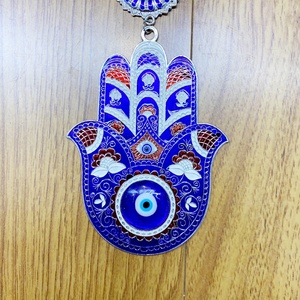 Colgante <span class=keywords><strong>de</strong></span> pared <span class=keywords><strong>de</strong></span> ojo turco <span class=keywords><strong>de</strong></span> Fátima, colgante <span class=keywords><strong>de</strong></span> Metal para decoración del hogar, <span class=keywords><strong>mano</strong></span> <span class=keywords><strong>de</strong></span> Hamsa - Product Image 3