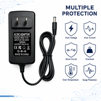 Adaptateur secteur mural AC/DC 12V 1A avec protection contre les courts-circuits, prise US, 12W, large compatibilité, vente en gros d'usine
