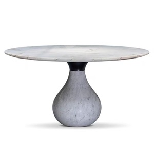 La dernière table <span class=keywords><strong>à</strong></span> <span class=keywords><strong>manger</strong></span> du designer italien Ensemble de mobilier de <span class=keywords><strong>salle</strong></span> <span class=keywords><strong>à</strong></span> <span class=keywords><strong>manger</strong></span> minimaliste <span class=keywords><strong>moderne</strong></span> Table <span class=keywords><strong>à</strong></span> <span class=keywords><strong>manger</strong></span> ronde en forme de larme en marbre - Product Image 4