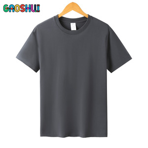 Camiseta de algodón liso de verano OEM para <span class=keywords><strong>hombre</strong></span> 230 gramos de calidad <span class=keywords><strong>deportiva</strong></span> de punto transpirable con personal - Product Image 3