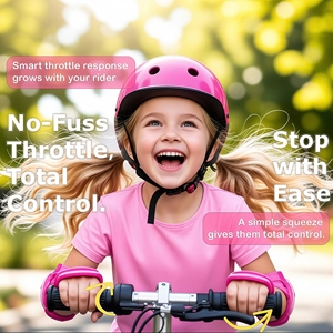 Entrepôt USA - <span class=keywords><strong>Trottinette</strong></span> électrique pour enfants, vitesse maximale de 7,5 mph et autonomie de 6,2 miles, moteur de 120 W, guidon réglable, pour les enfants de 6 à 12 ans - Product Image 5