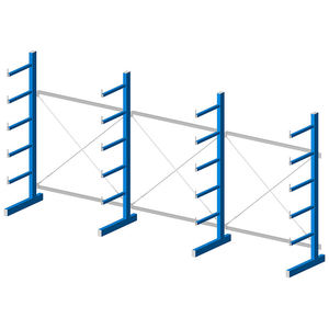 מערכת מדפים קנטילבר תעשייתית קלה להתאמה אישית, זרוע אחת, קיבולת 500 ק\"ג, 5 שכבות, הגנה מפני קורוזיה למתכת - Product Image 1