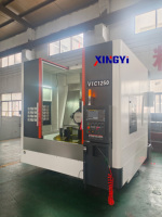 Torno CNC vertical de servicio pesado VTC1250CNC con estructura de transmisión por engranajes y rieles guía de acero para mecanizado de bujes de brida grandes